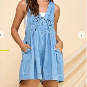Chambray Romper